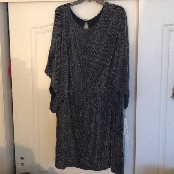 Eliza J Dresses & Skirts - NWT sz 24w black/silver dress by ELIZA J